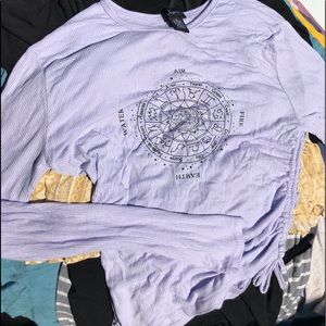 Long sleeve purple shirt